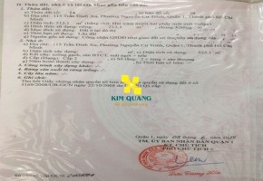 BÁN NHÀ 2 MẶT TIỀN 115 TRẦN ĐÌNH XU