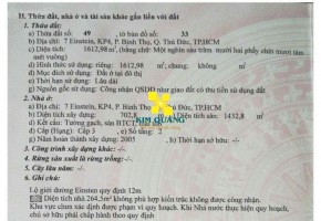 BÁN NHÀ MẶT TIỀN 7 EINSTEIN