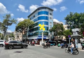 Cho thuê tòa nhà góc 2MT 63B Calmette Phường Bến Thành