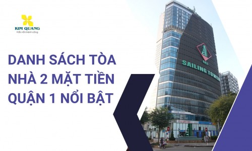 Danh sách tòa nhà 2 mặt tiền Quận 1 nổi bật