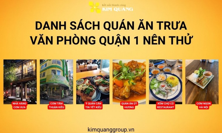 Danh sách quán ăn trưa văn phòng quận 1 nên thử