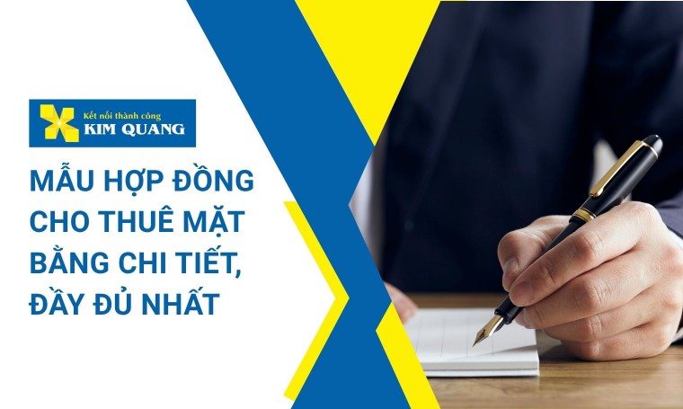 Mẫu hợp đồng cho thuê mặt bằng chi tiết, đầy đủ nhất